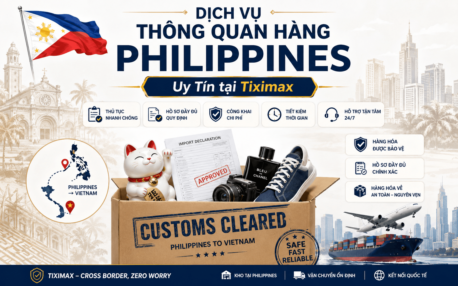 Minh họa dịch vụ Dịch vụ thông quan Philippines