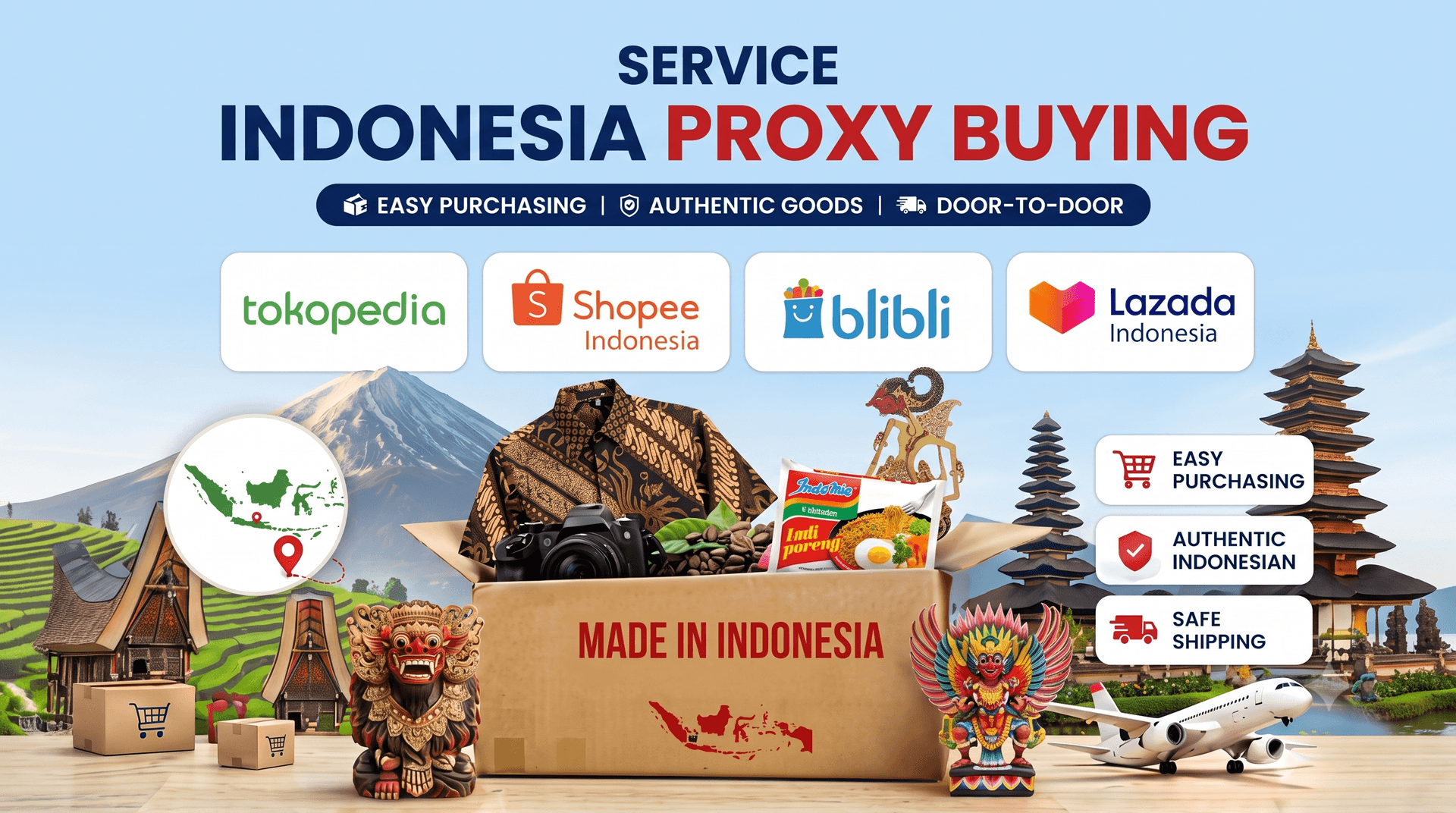 Minh họa dịch vụ Indonesia Purchasing Service