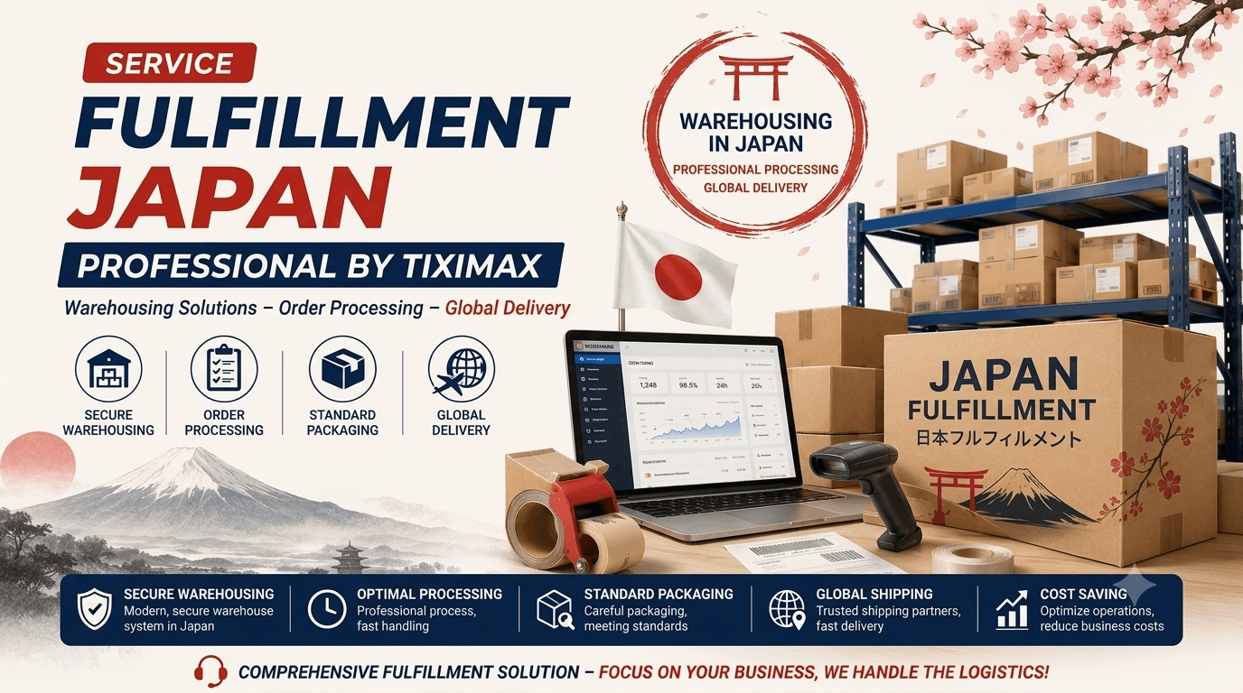 Minh họa dịch vụ Japan Fulfillment Service