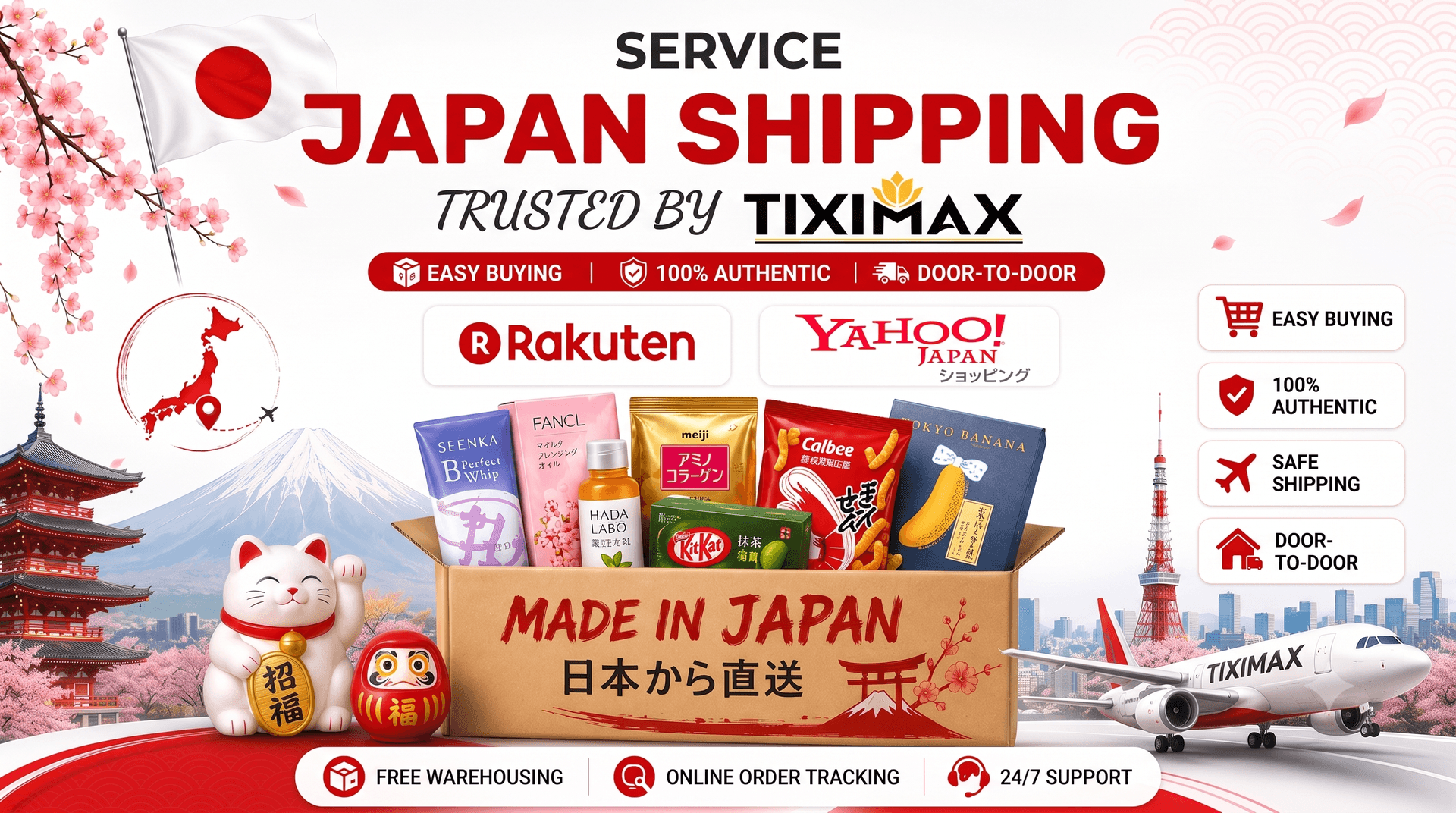 Minh họa dịch vụ Japan Freight Shipping