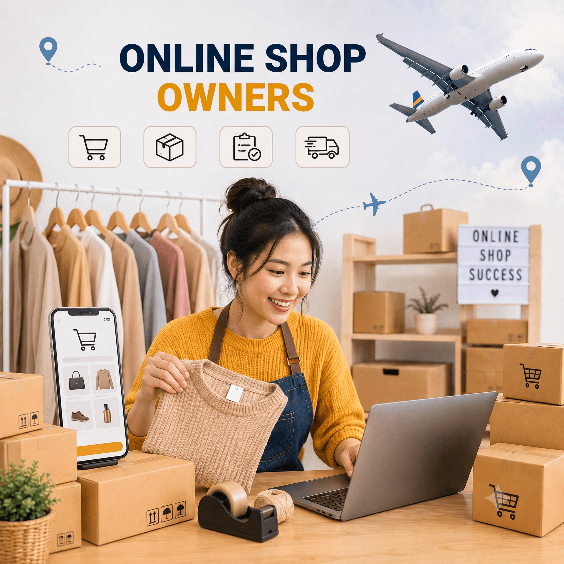 Online shop owners