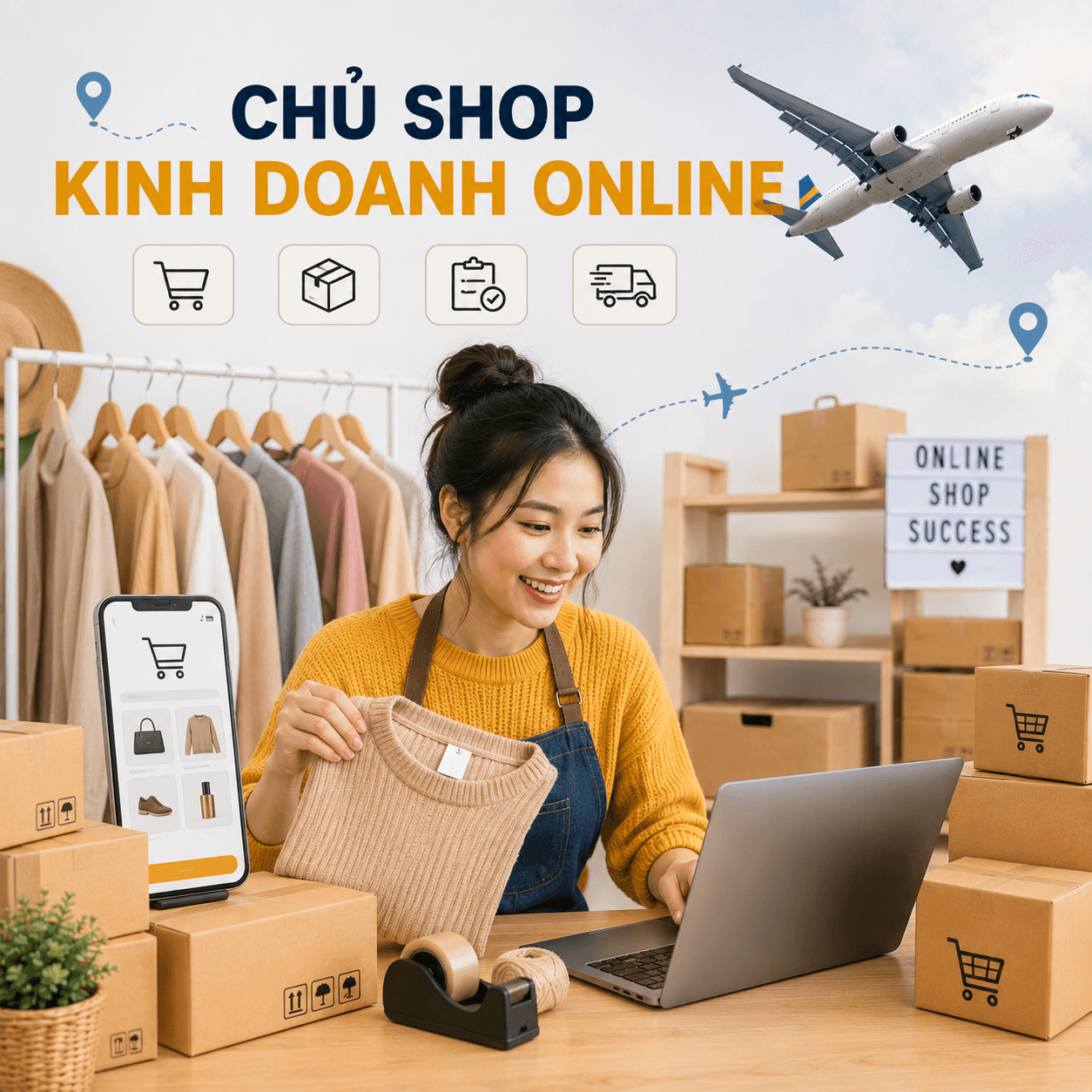 Chủ shop kinh doanh online