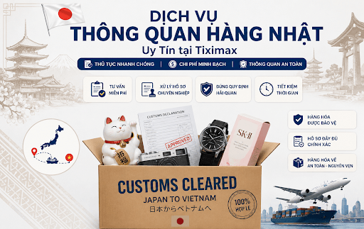 Minh họa dịch vụ Dịch vụ thông quan Nhật Bản
