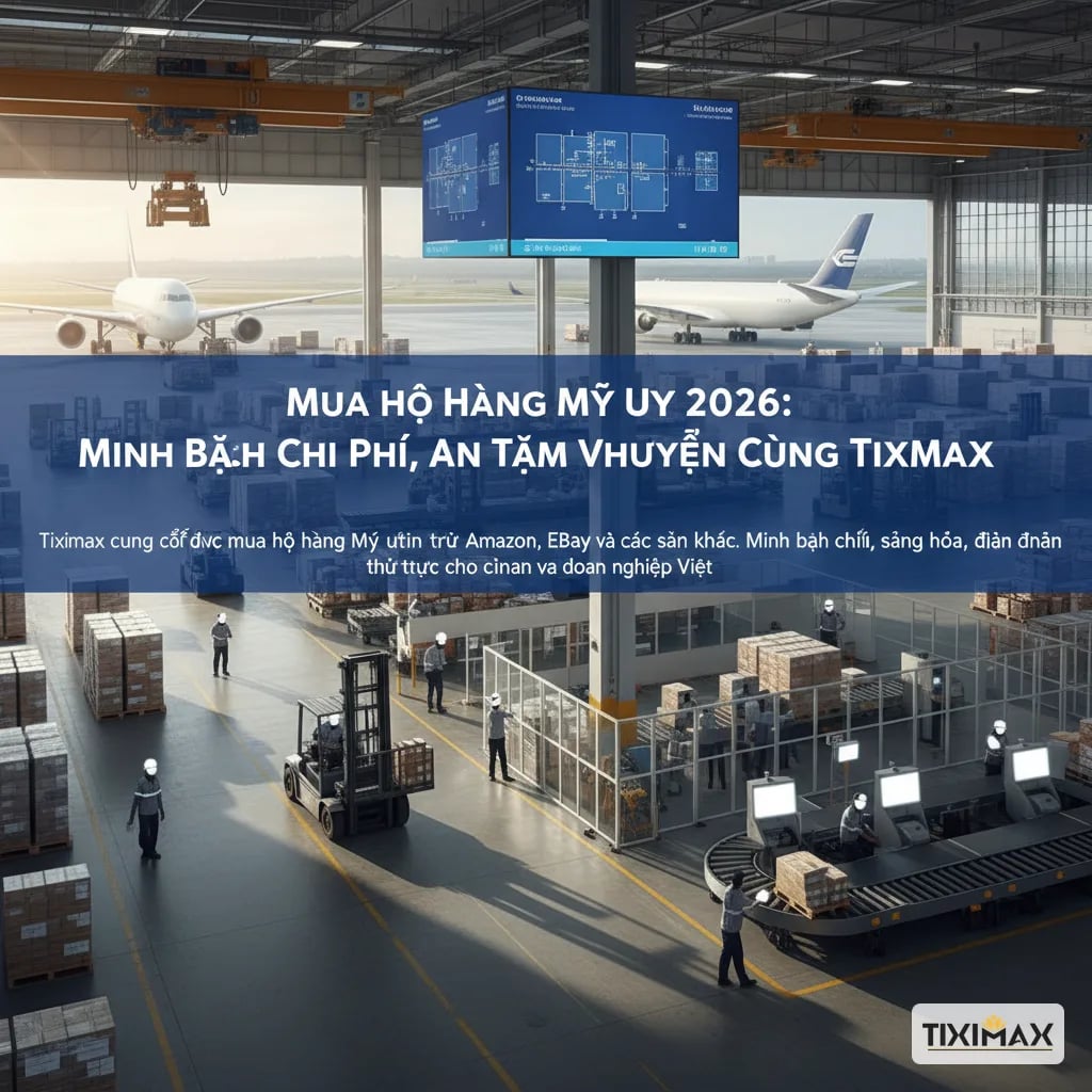 Mua Hộ Hàng Mỹ Uy Tín 2026: Minh Bạch Chi Phí, An Tâm Vận Chuyển Cùng Tiximax - featured image